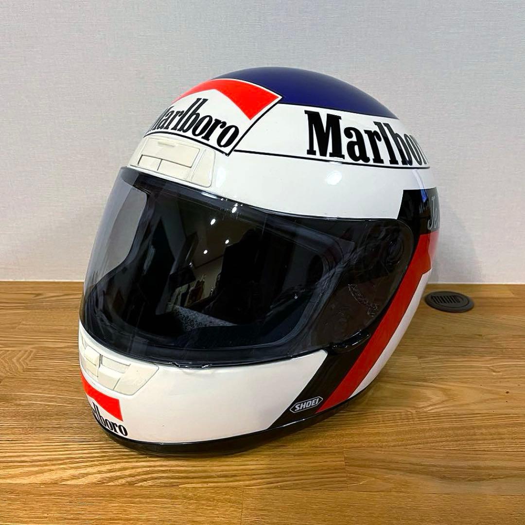 【ヘルメット レプリカ 希少】ジャンアレジ SHOEI マルボロロゴ仕様