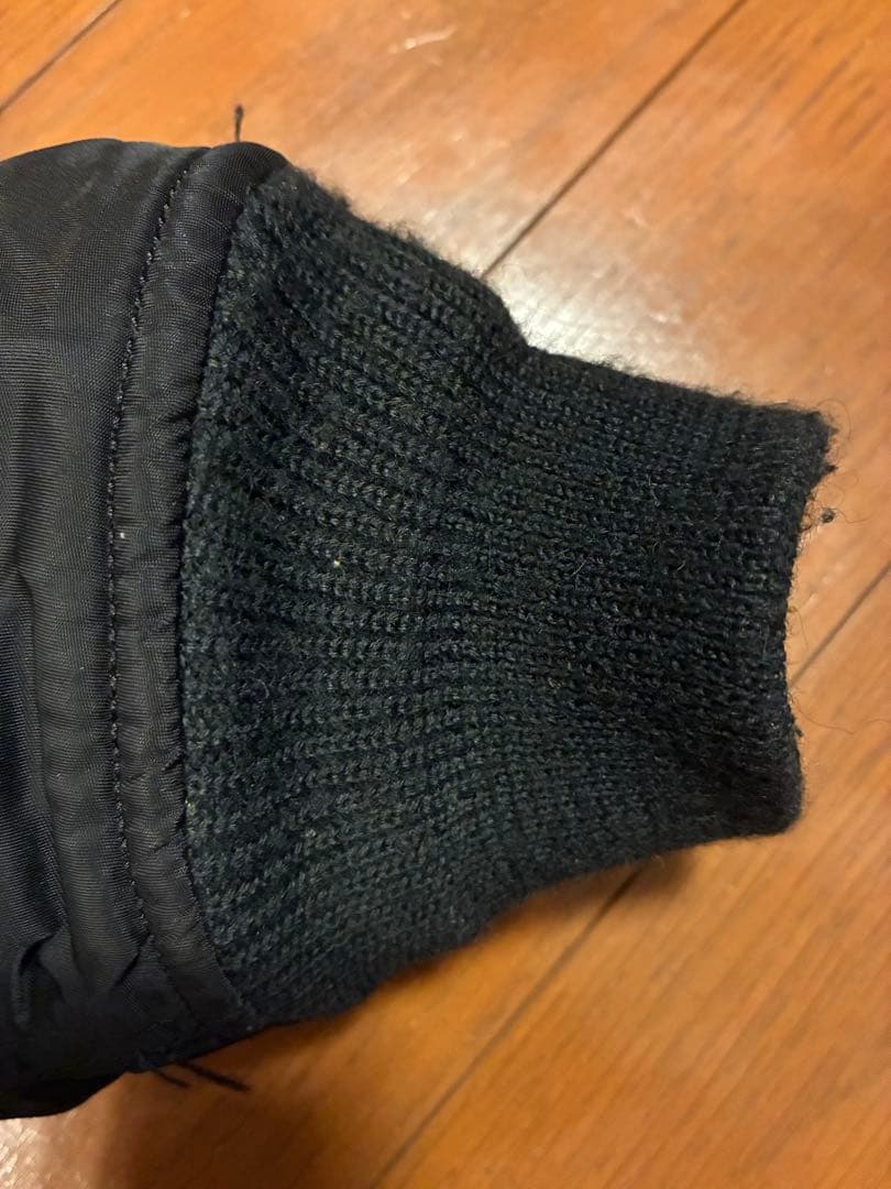 AVIREX USA MA-1フライトジャケット ブラック　L