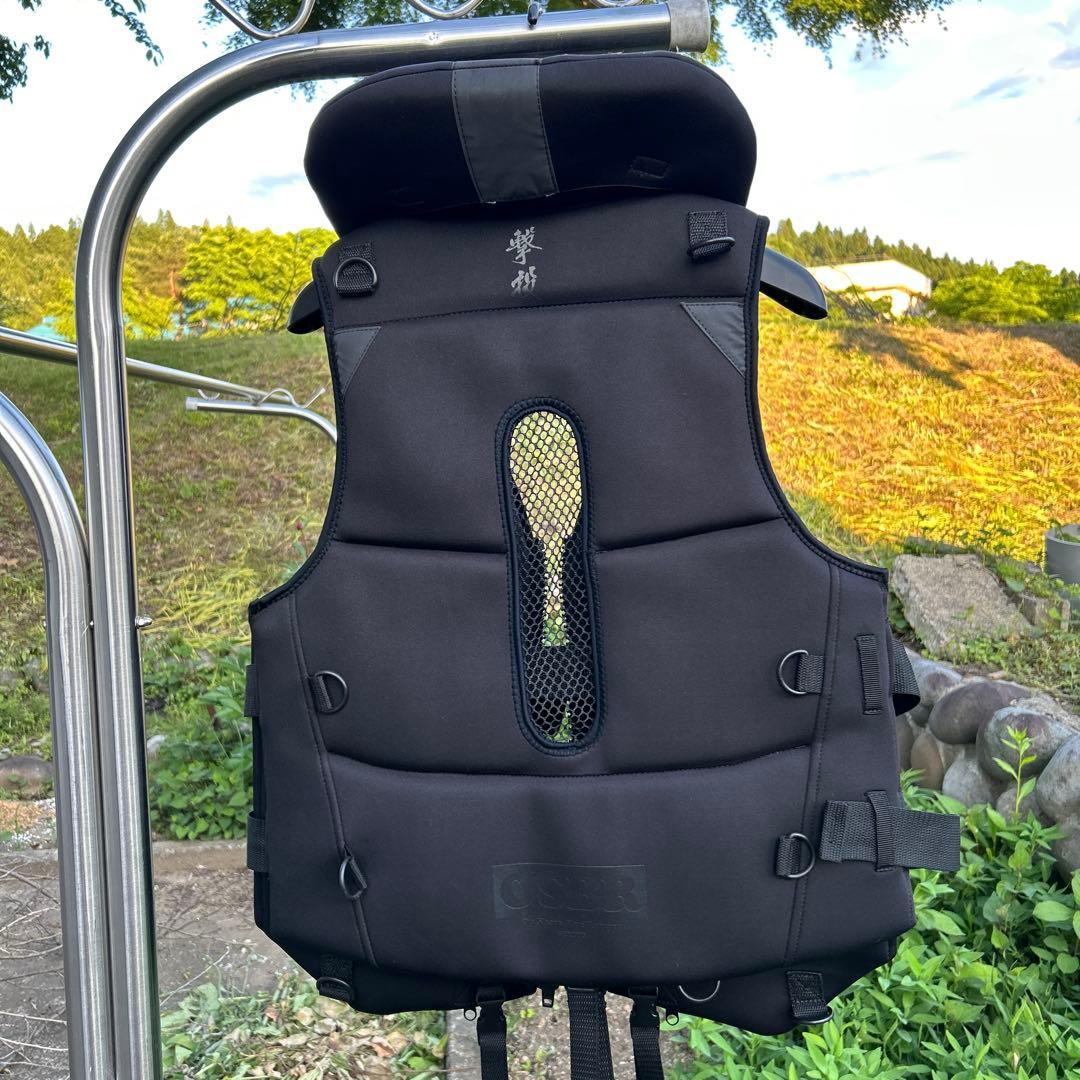 オーナー(OWNER) 撃投ボディープロテクター2 ブラック×ダークグレー