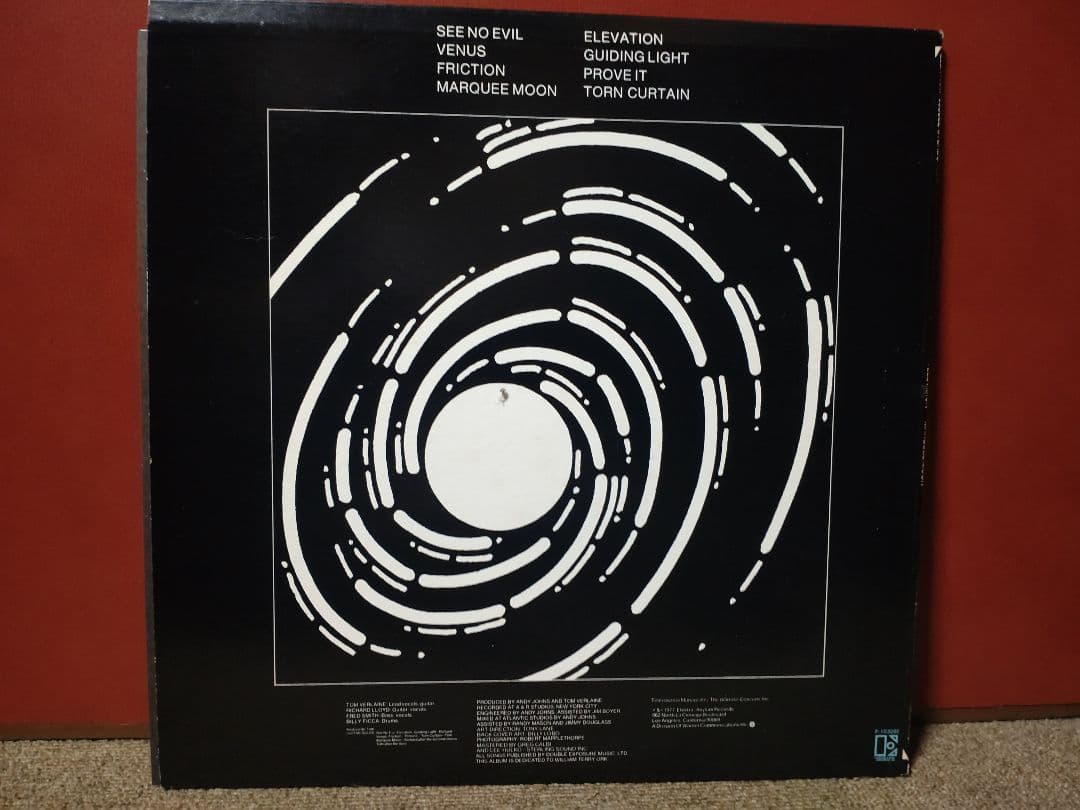 美盤！TELEVISION /MARQUEE MOON 国内盤レコード