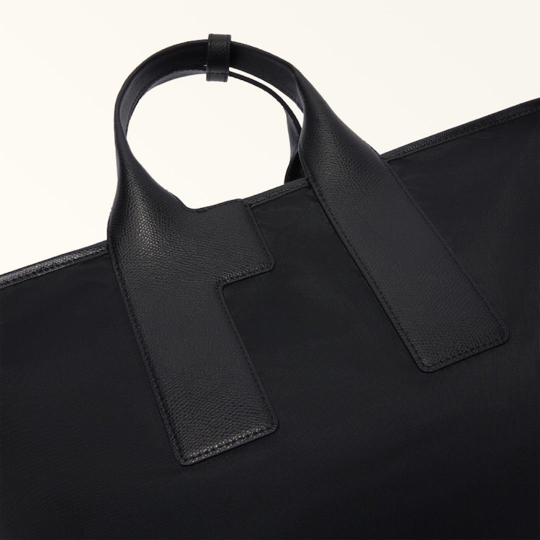 FURLA PIUMA フルラ ナイロン トートバッグ L ブラック