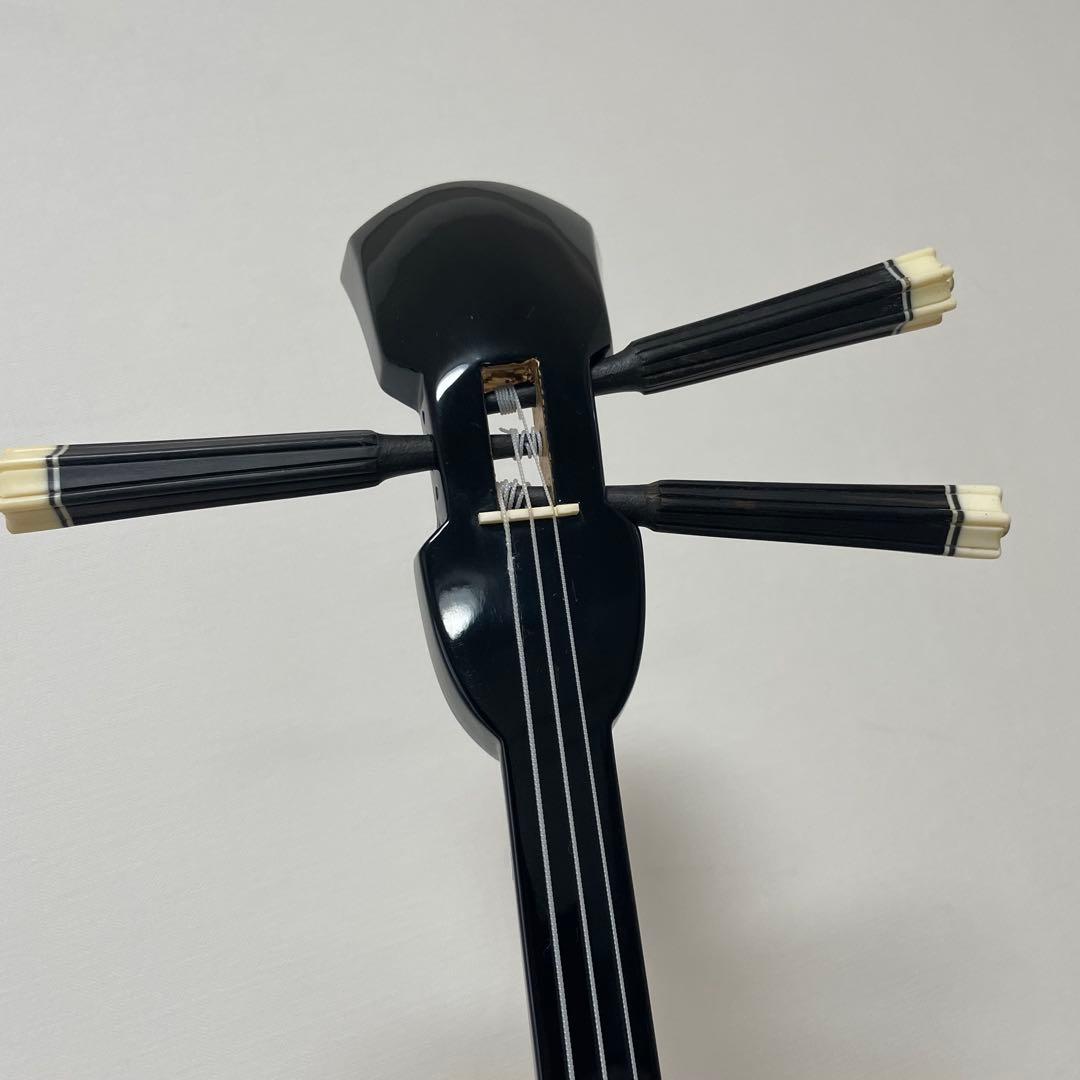 ★美品★ 沖縄三線 本蛇皮 三味線 胴巻き 和楽器　本蛇革