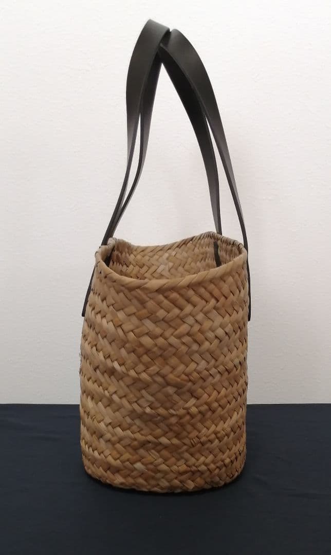 【新品・未使用】agnes b. アニエスベー かごバッグ ロゴ刺繍 巾着付き