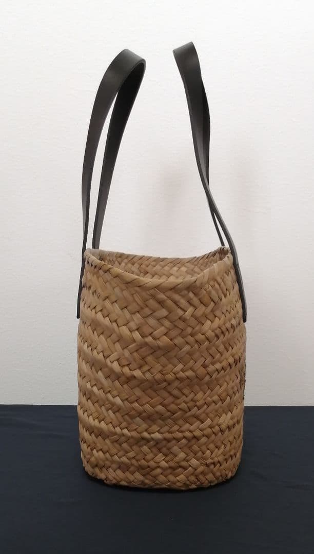 【新品・未使用】agnes b. アニエスベー かごバッグ ロゴ刺繍 巾着付き