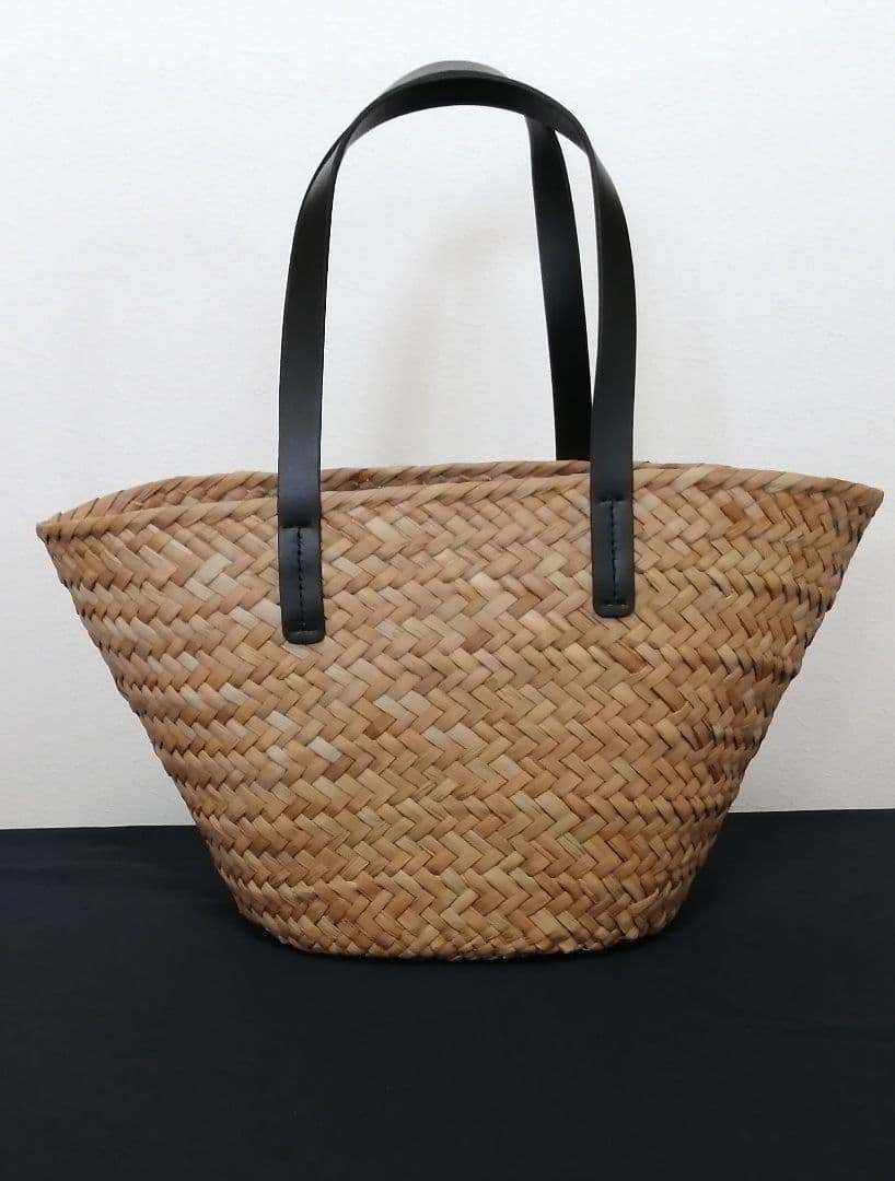 【新品・未使用】agnes b. アニエスベー かごバッグ ロゴ刺繍 巾着付き