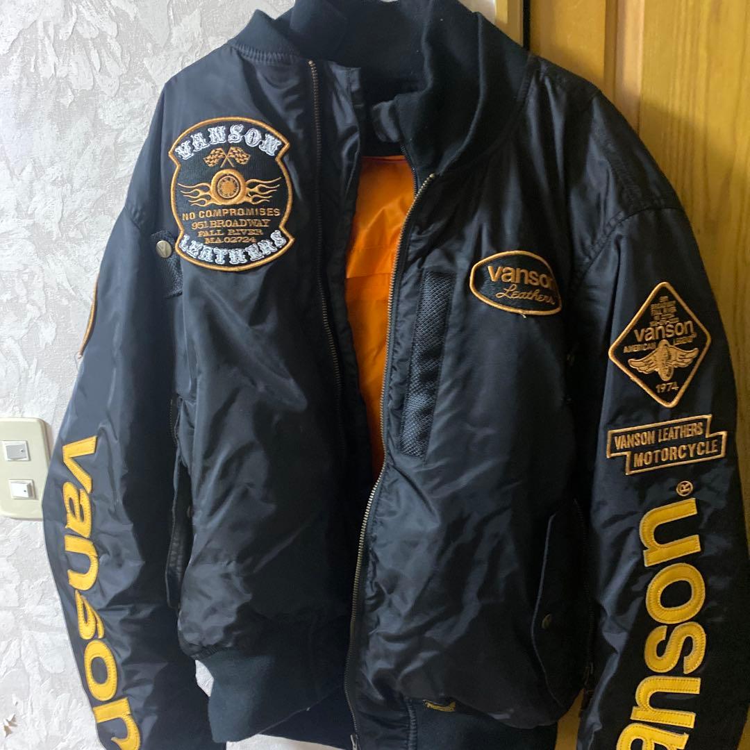 Vanson ナイロンジャケット XL ブラック