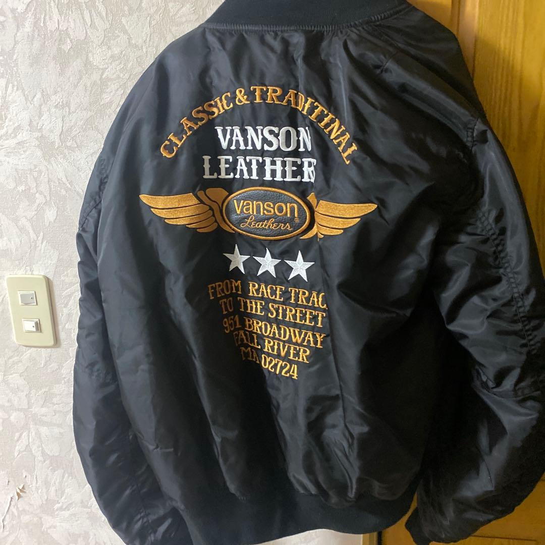 Vanson ナイロンジャケット XL ブラック