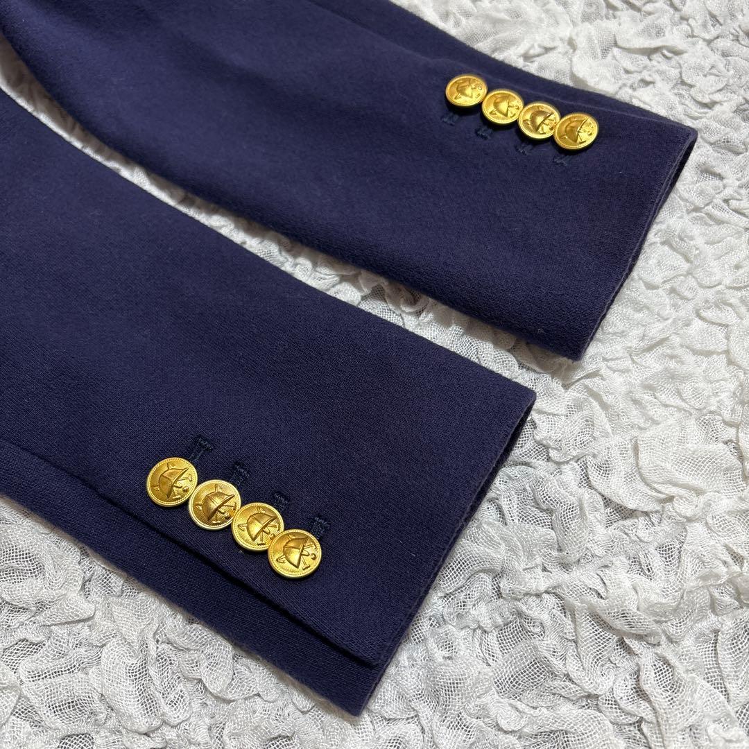 希少　ラルフローレン　ブリオン刺繍 乗馬 クラシック ジャケット　ネイビー　金釦