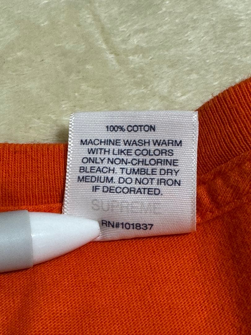 b*k様 supreme Box Logo L/S Tee orange L