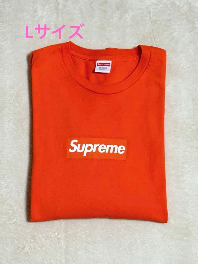 b*k様 supreme Box Logo L/S Tee orange L