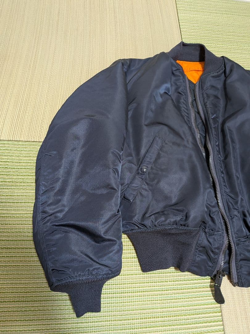 【90年代 ヴィンテージ USA製】アルファインダストリーズ MA-1 ネイビー