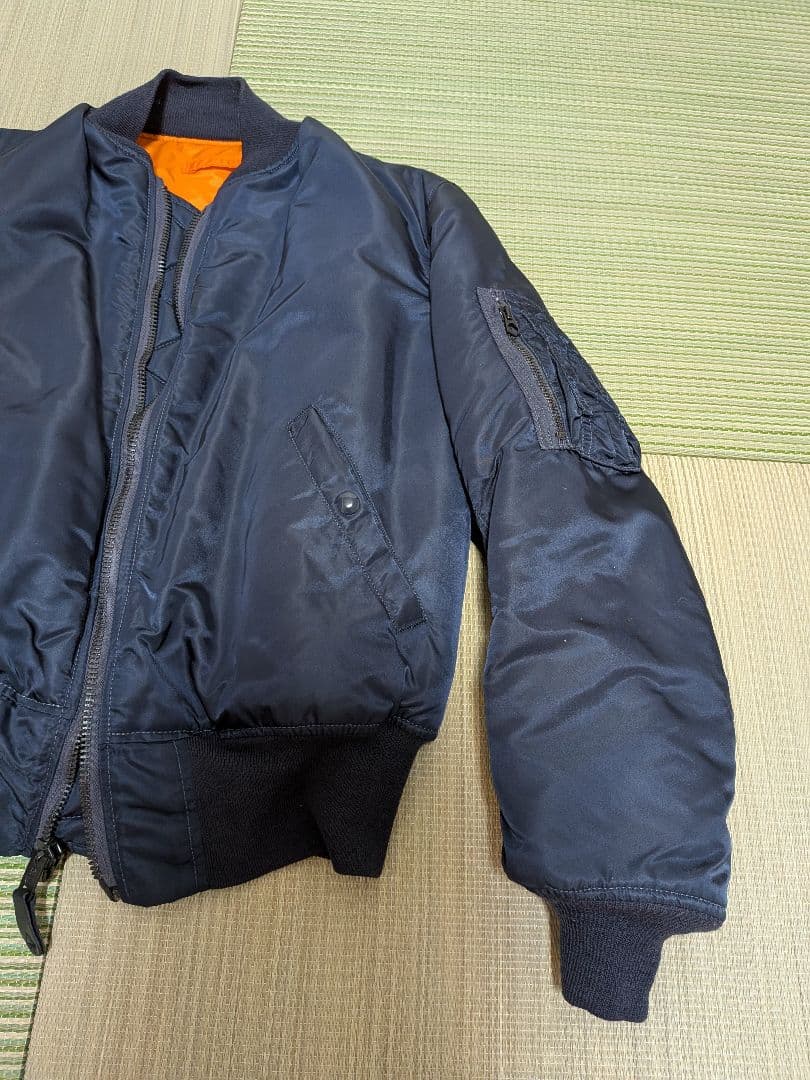 【90年代 ヴィンテージ USA製】アルファインダストリーズ MA-1 ネイビー