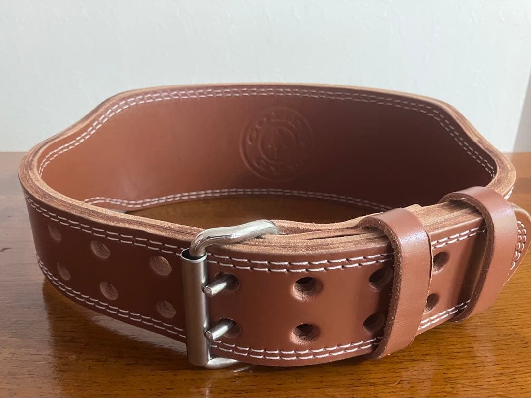 ゴールドジム(GOLD`S GYM) プロレザーベルト サイズM