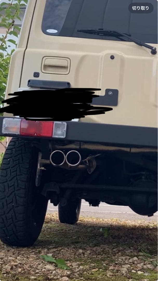 ウィルズウィンjb64左出しツインマフラー