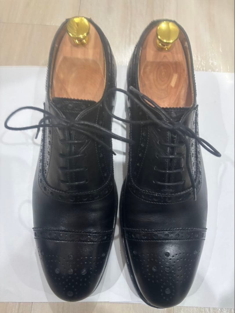 Berwickセミブローグ 黒 UK7 26cm