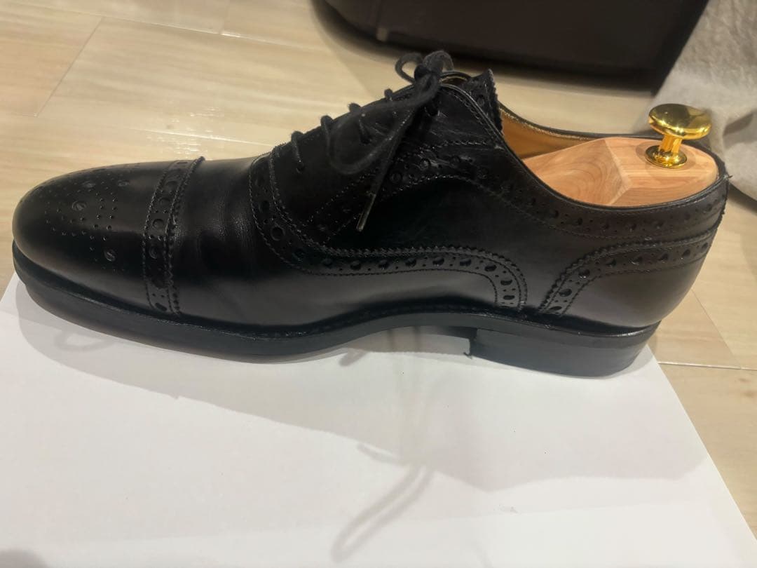 Berwickセミブローグ 黒 UK7 26cm