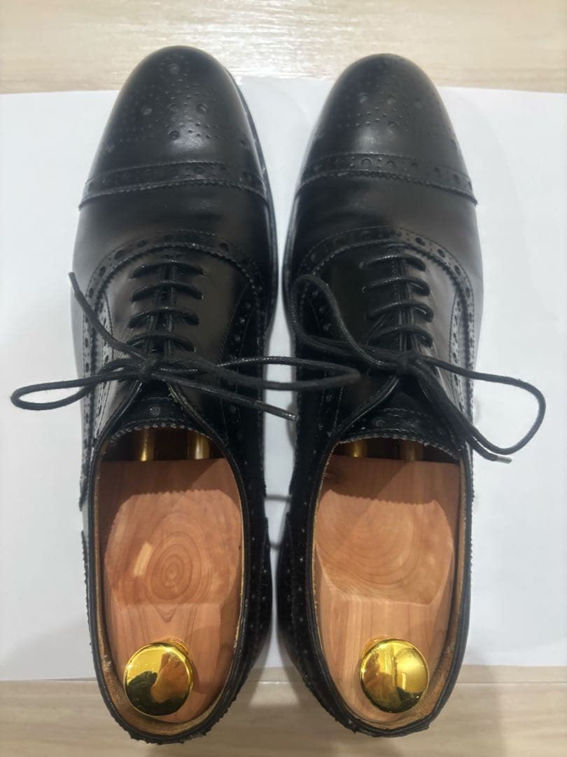 Berwickセミブローグ 黒 UK7 26cm