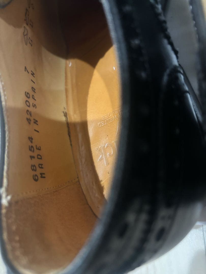 Berwickセミブローグ 黒 UK7 26cm