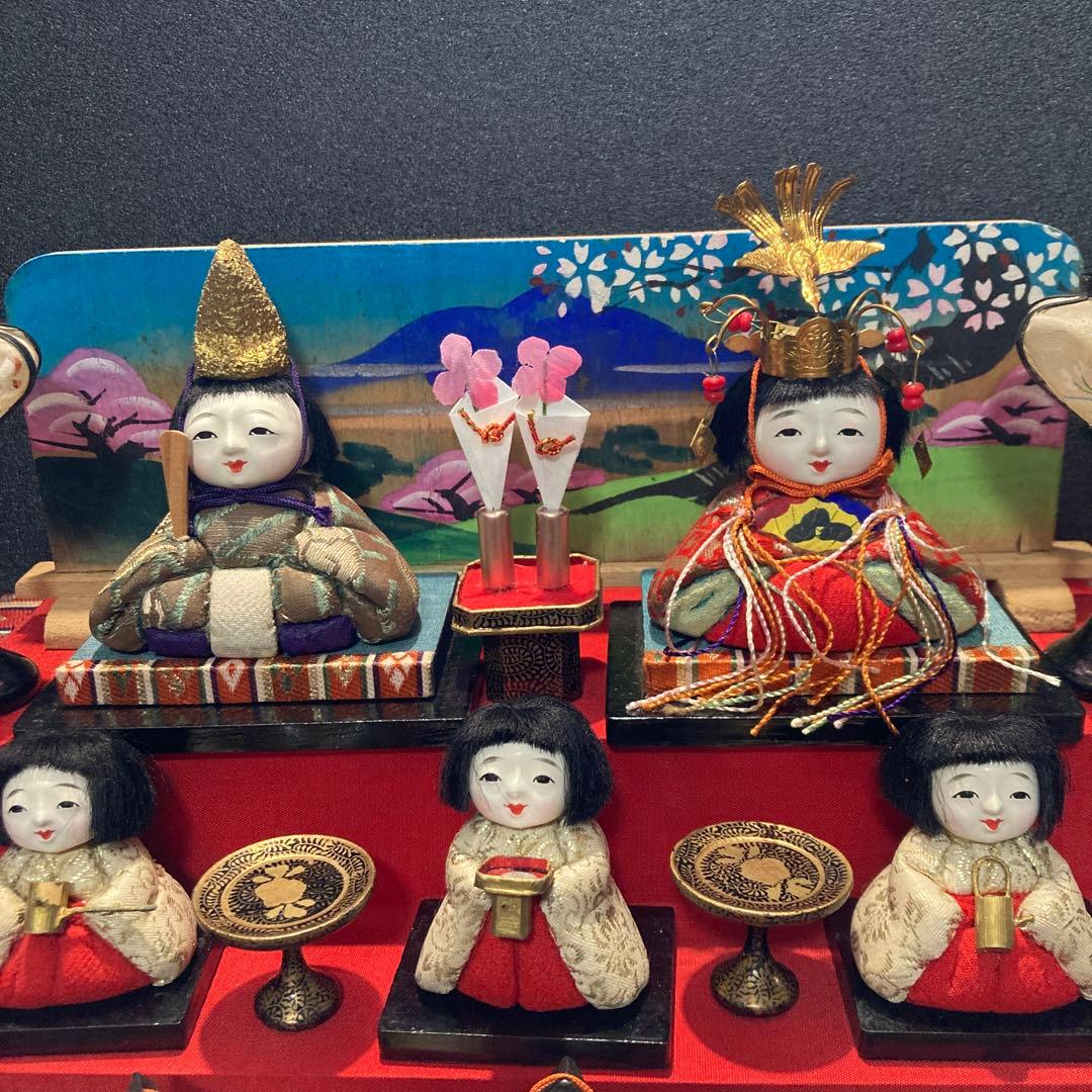 雛人形　最終価格　木目込み雛十五人揃え
