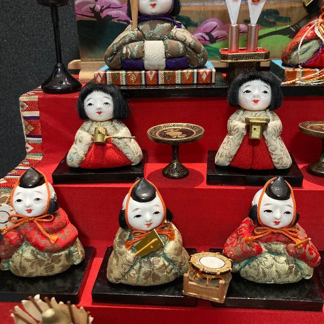 雛人形　最終価格　木目込み雛十五人揃え