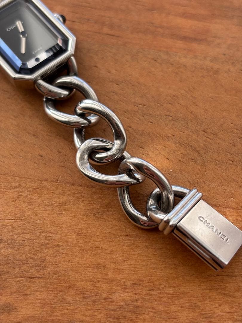 CHANEL プルミエール 腕時計 Mサイズ ブラック シルバー