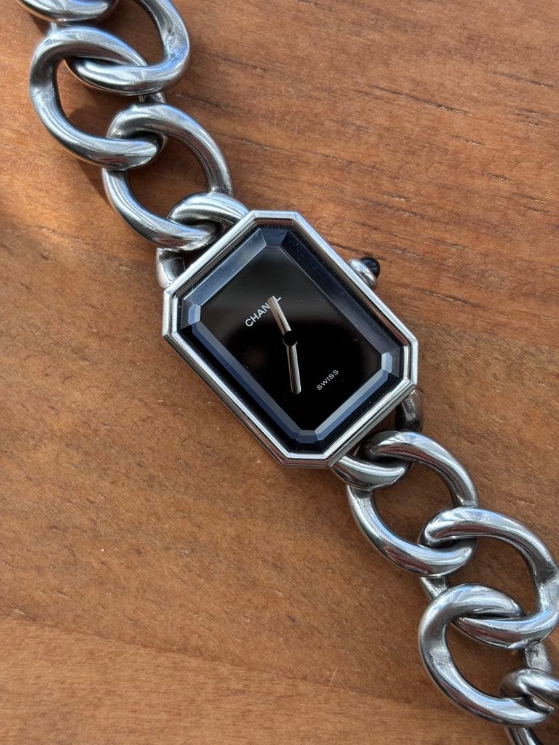 CHANEL プルミエール 腕時計 Mサイズ ブラック シルバー