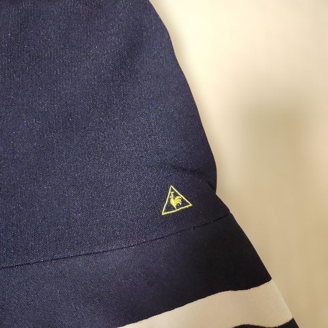 ルコックスポルティフゴルフのネイビーとホワイトのゴルフウェアセットと帽子おまけ