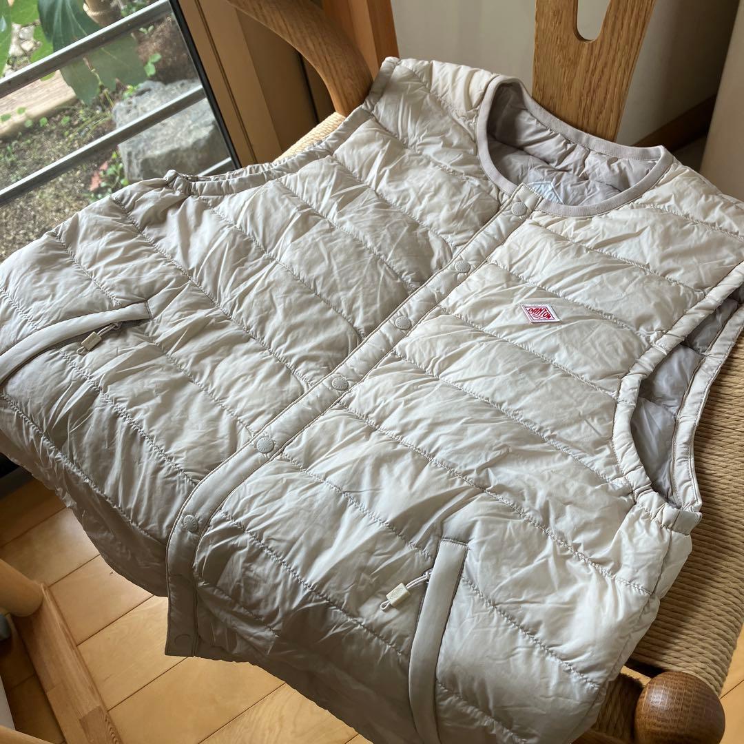 DANTON☆美品☆インナーダウンベストMサイズ　 OYSTER WH ITE