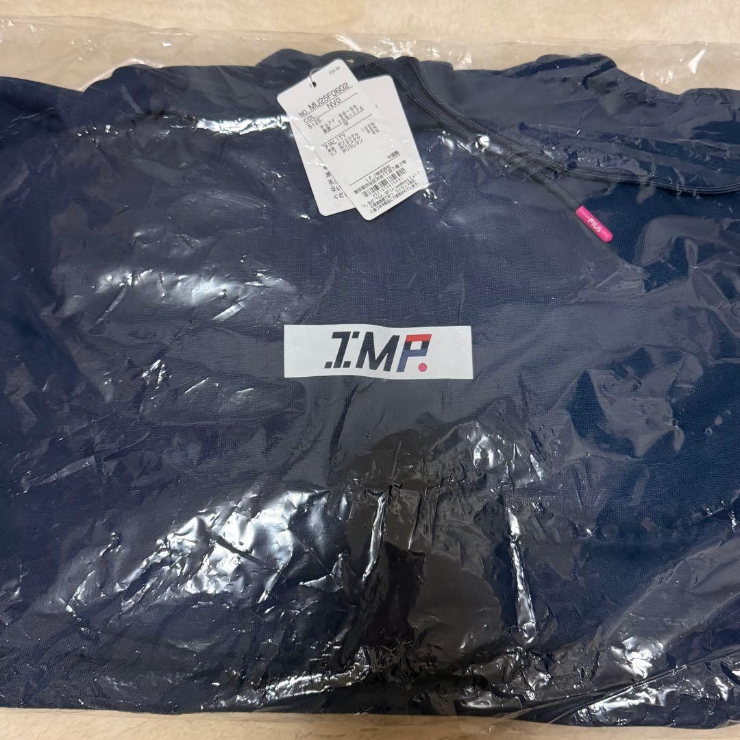 IMP. FILA パーカー ネイビー Mサイズ ロゴ キーホルダー付き