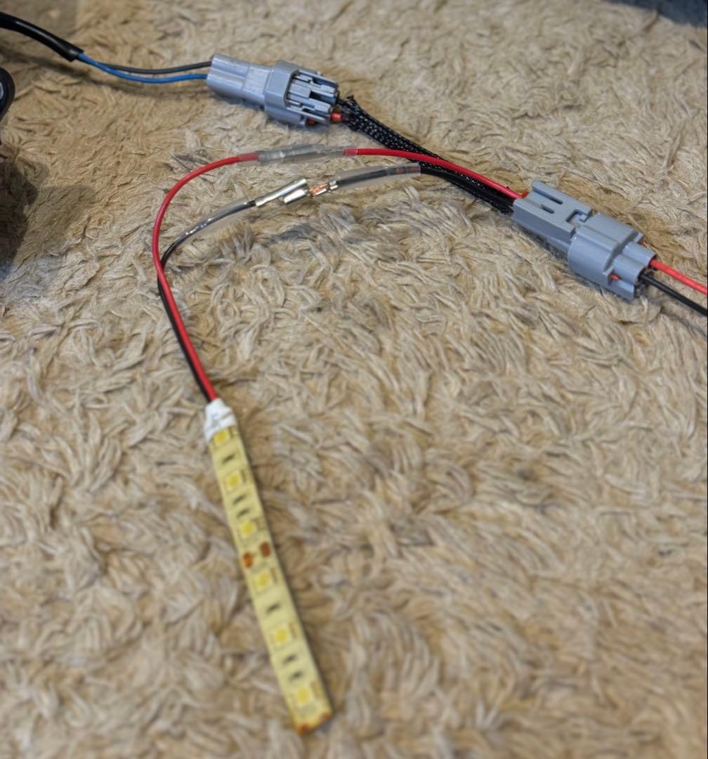 プ*ぅ様 デリカD5 （下グリル）グリルマーカー　ACC分岐ハーネス、スモール分