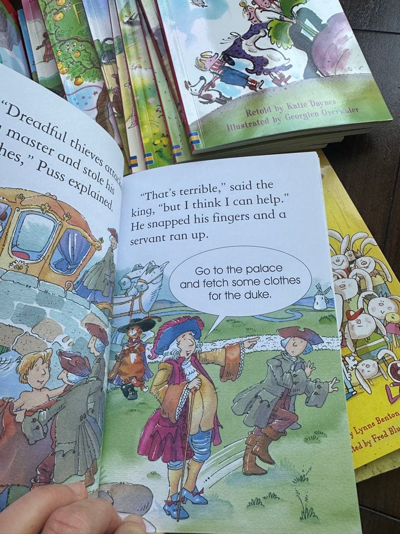 英語の童話セット（ジャックと豆の木、プス・イン・ブーツ等）