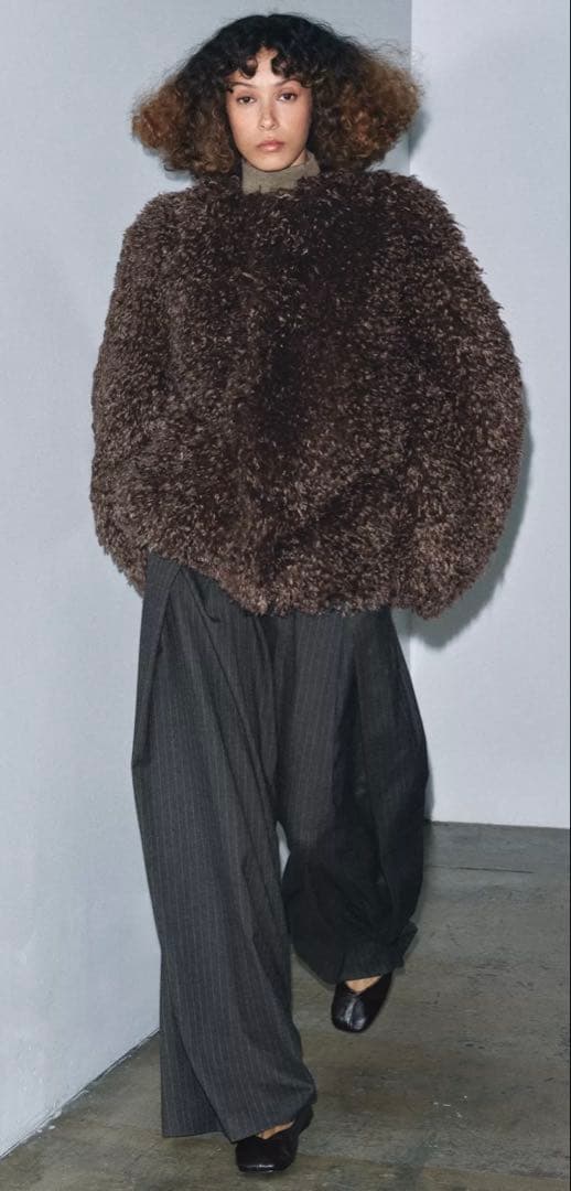 ●ZARA●ザラ●zwcollection●フェイクファーコート●S