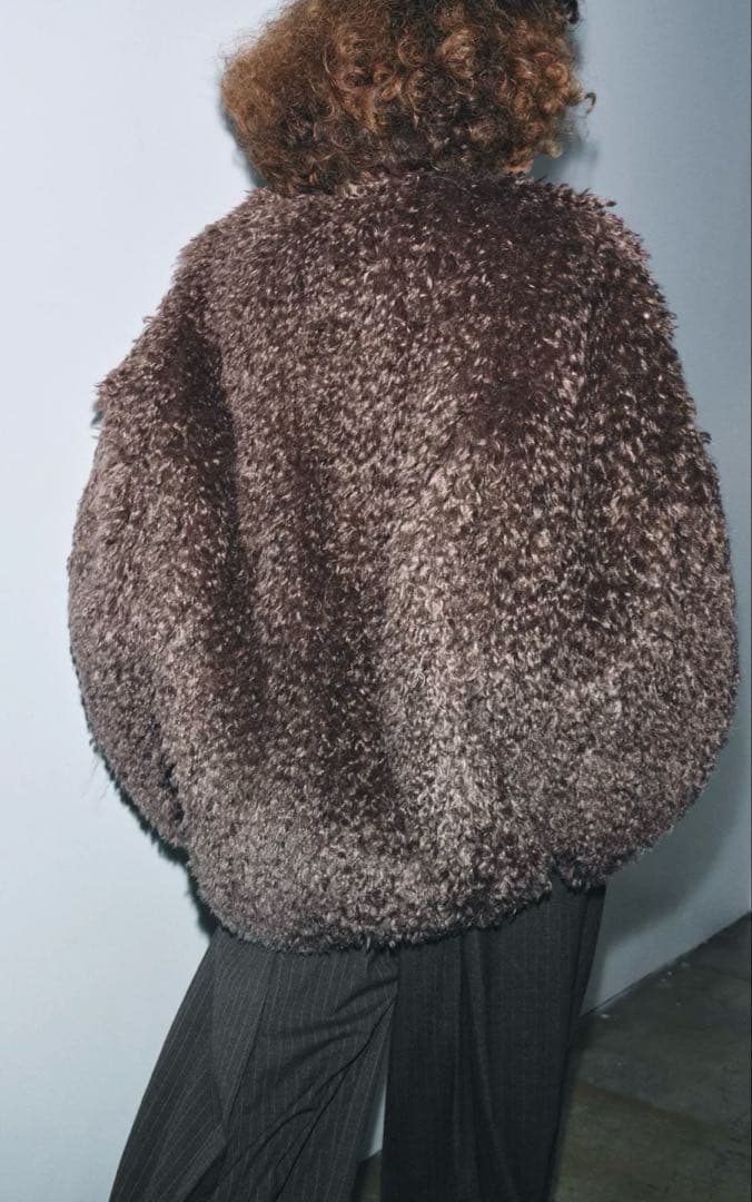 ●ZARA●ザラ●zwcollection●フェイクファーコート●S