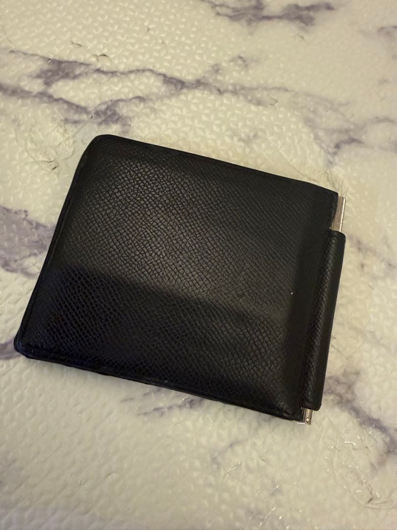 TOM FORD TF ブラック レザー マネークリップ