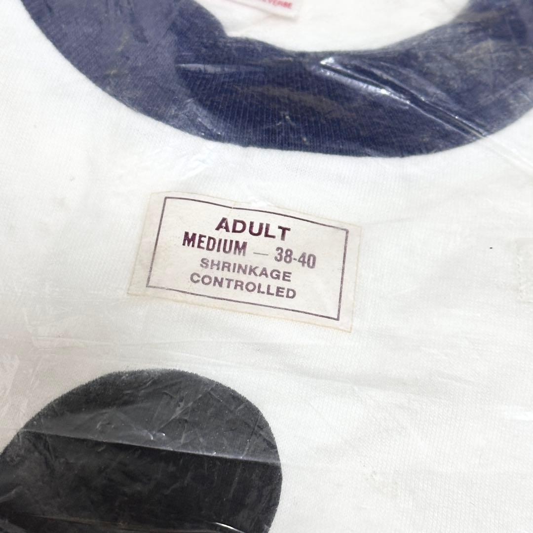 【デッドストック】70〜80s ディズニー ミッキーマウス リンガーTシャツ