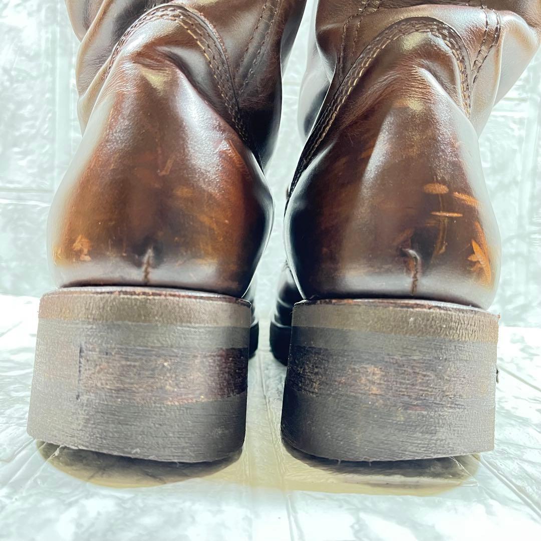 【美品】Sendra エンジニアブーツ　スチールトゥ　刺繍　ベッカム 27.5㎝