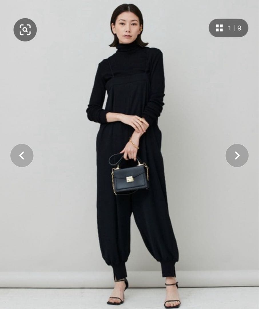 タグ付き カレンソロジー スリットヘムオールインワン