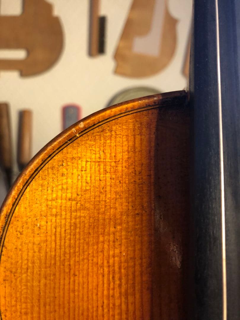 【タイムセール.駒&魂柱再調整済】優品　ノーラベル　中古バイオリン　4/4