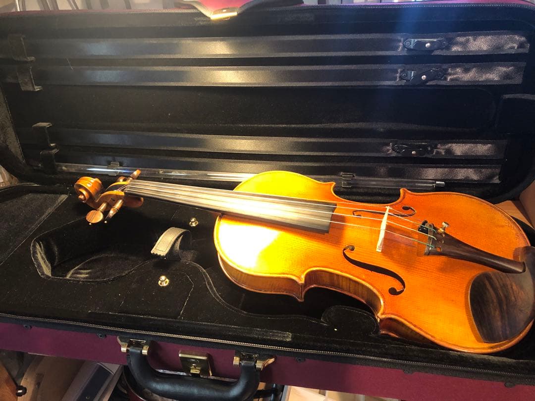 【タイムセール.駒&魂柱再調整済】優品　ノーラベル　中古バイオリン　4/4