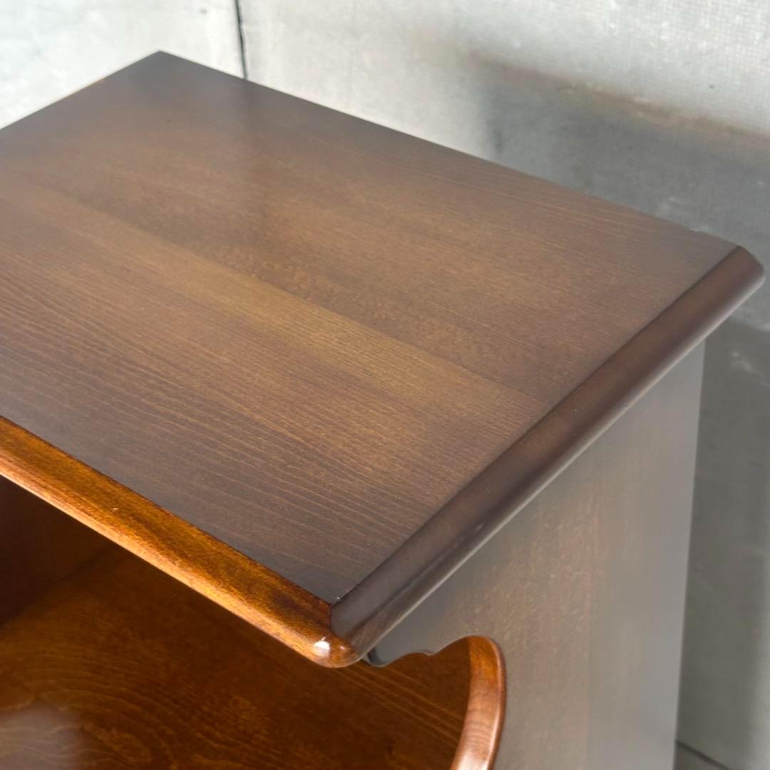 ✿Karimoku✿カリモク コロニアル 花台 収納棚 レトロモダン家具