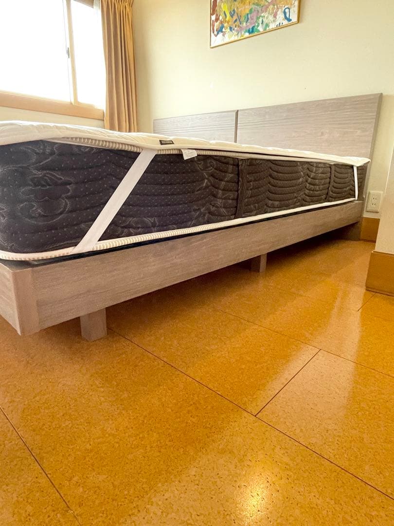 ①シモンズ　極美品　キングサイズベッド　マットレス　シングル2つセット①