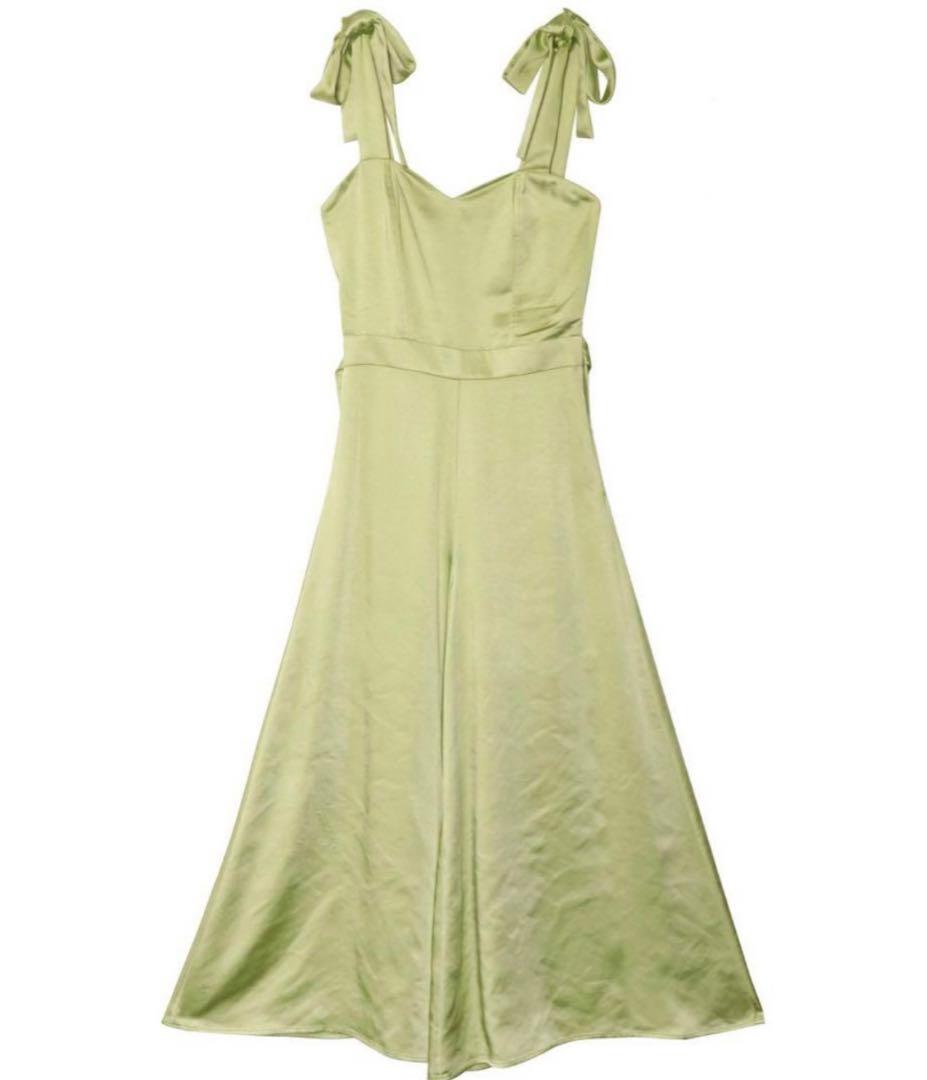 PAMEO POSE サテンジャンプスーツ