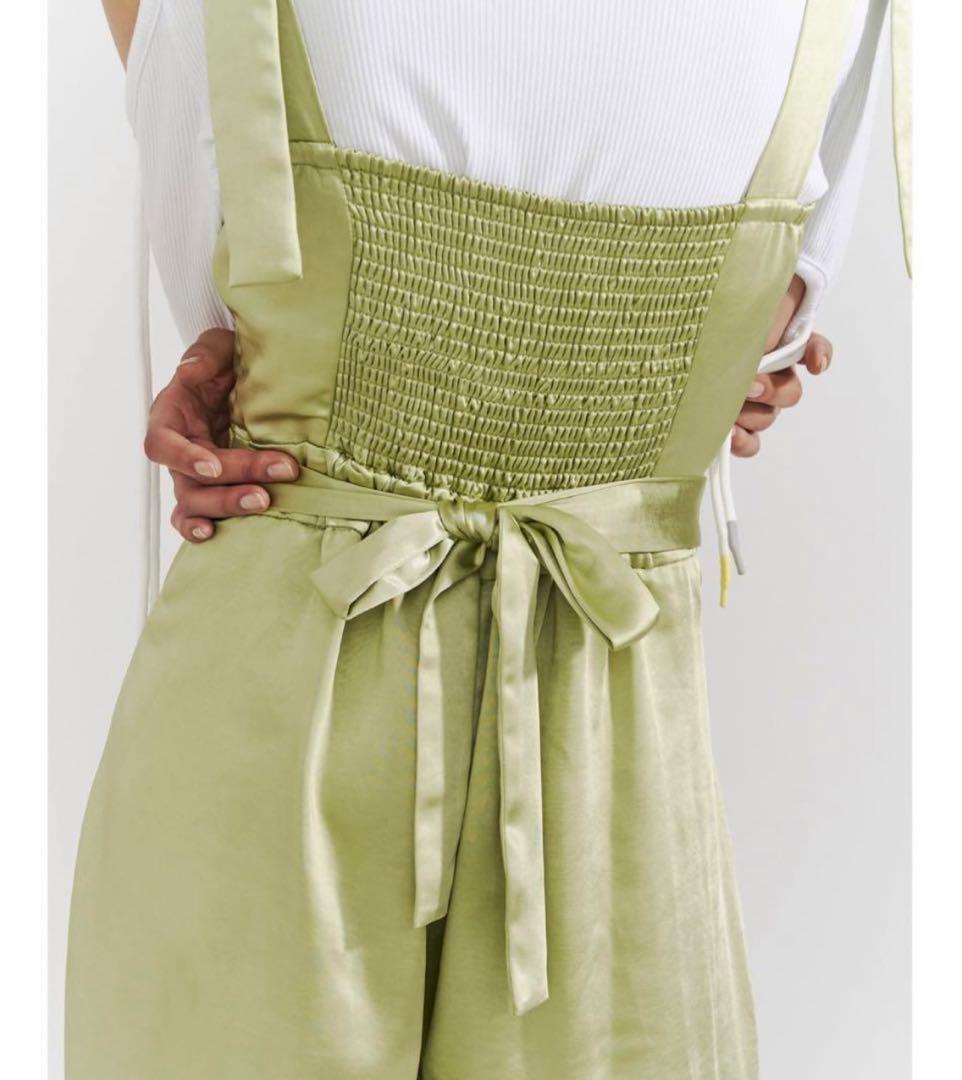 PAMEO POSE サテンジャンプスーツ