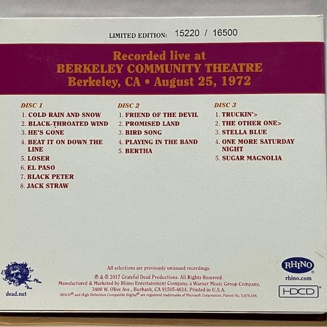 洋楽 Grateful Dead - Dave's Picks Volume 24