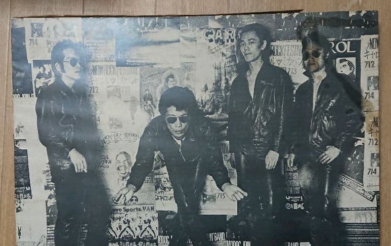 キャロル ポスターパネル 当時物 希少 矢沢永吉 ジョニー大倉