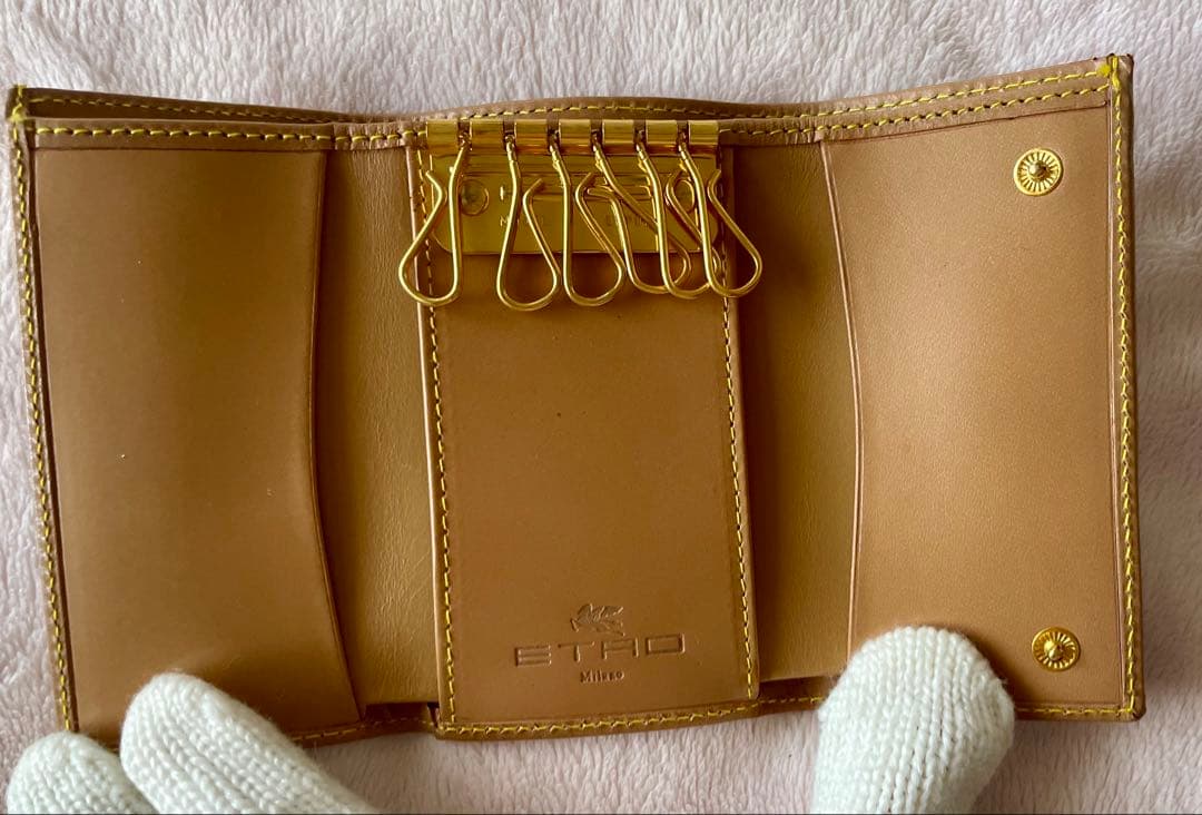 【新品・未使用】エトロ　キーケース　00158　6連　ペイズリー