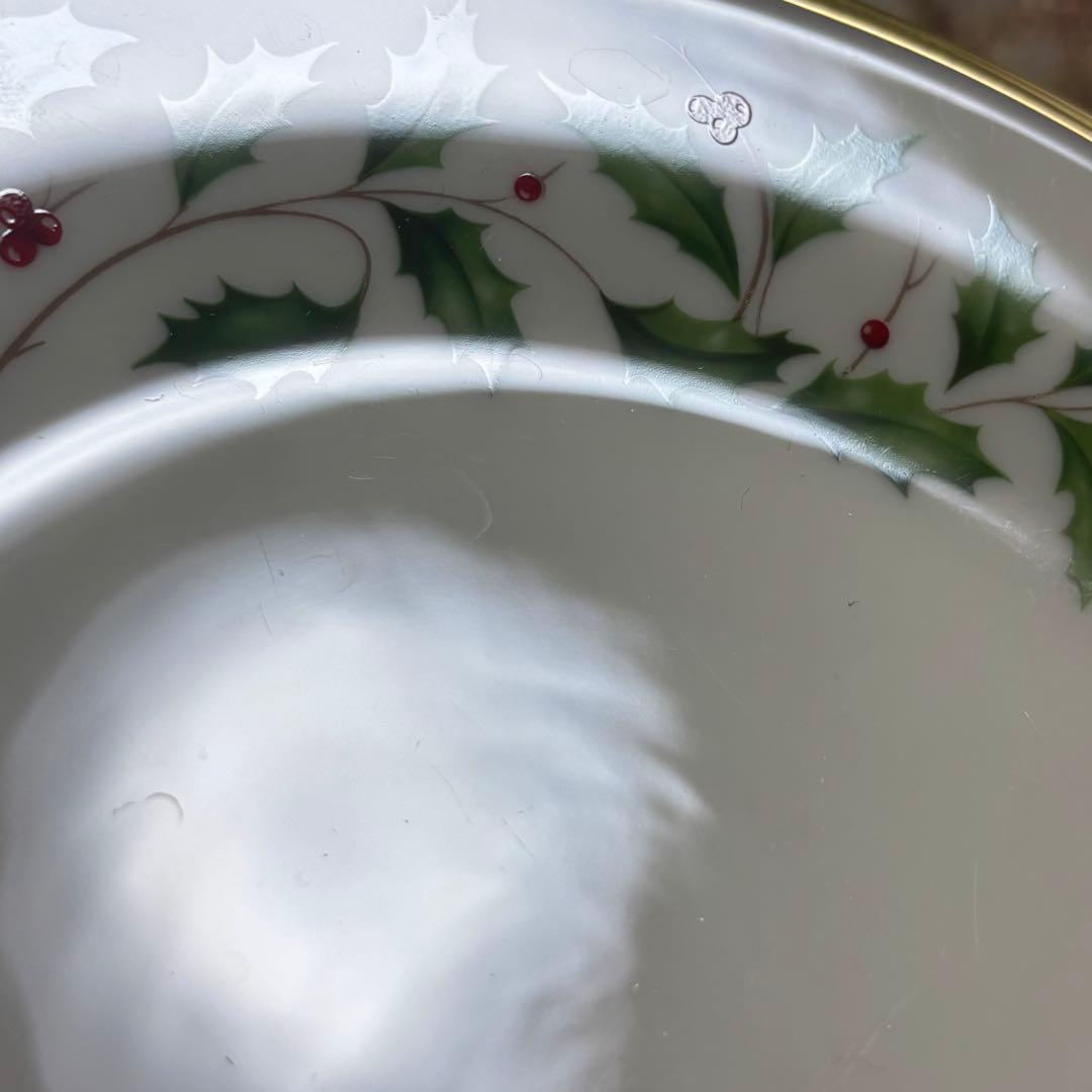 Lenox ホリデー ひいらぎ　皿　5枚