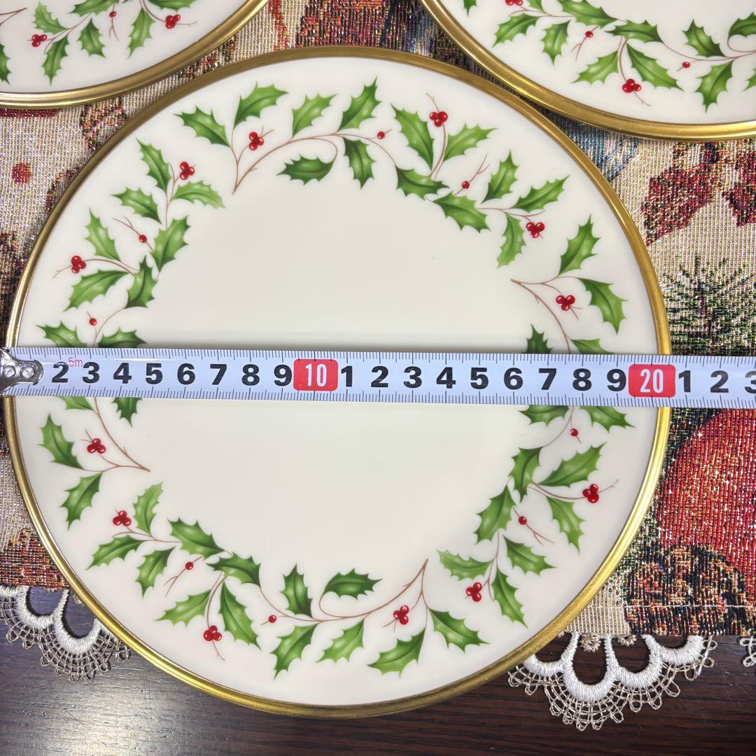 Lenox ホリデー ひいらぎ　皿　5枚