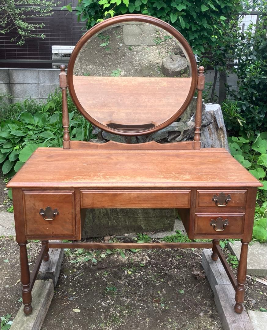 ヴィンテージ　化粧台　鏡台　ドレッサー　送料込み