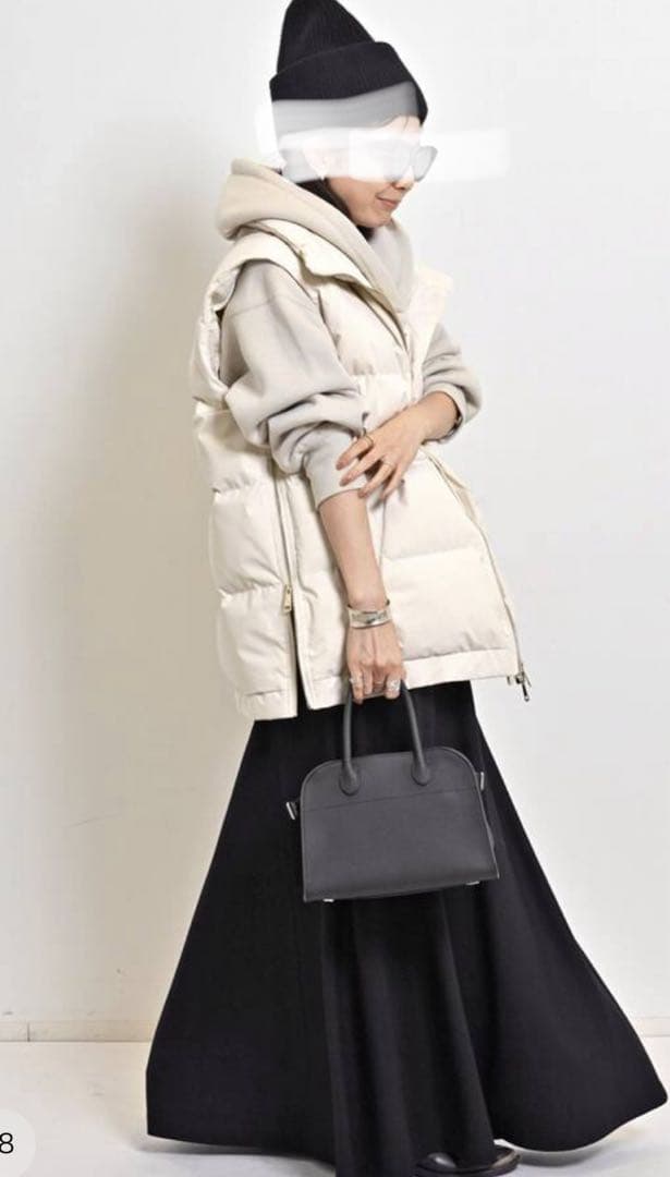 ルーアンドレア　LOU ANDREA ベージュ FAKE MINK VEST